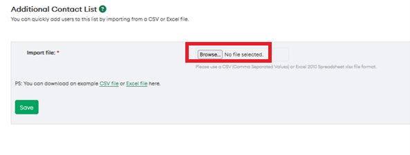 Xport Portal Browse option