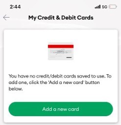 My ONZ App_Add a New Card